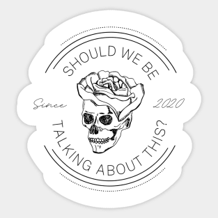 SWBTAT Skull and Rose Sticker